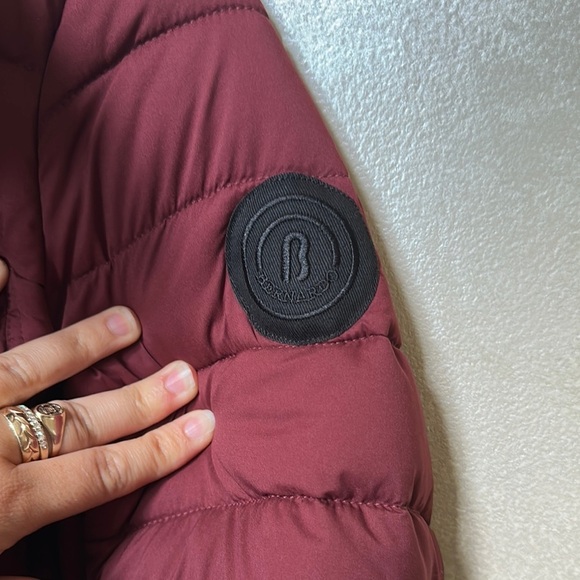 NWT Bernardo double layer eco-plume combo bib long puffer sz large - Picture 6 of 10